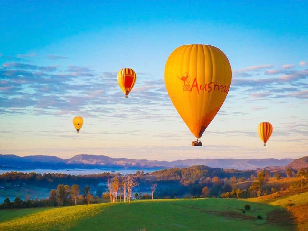 Hot Air Balloon over Gold Coast